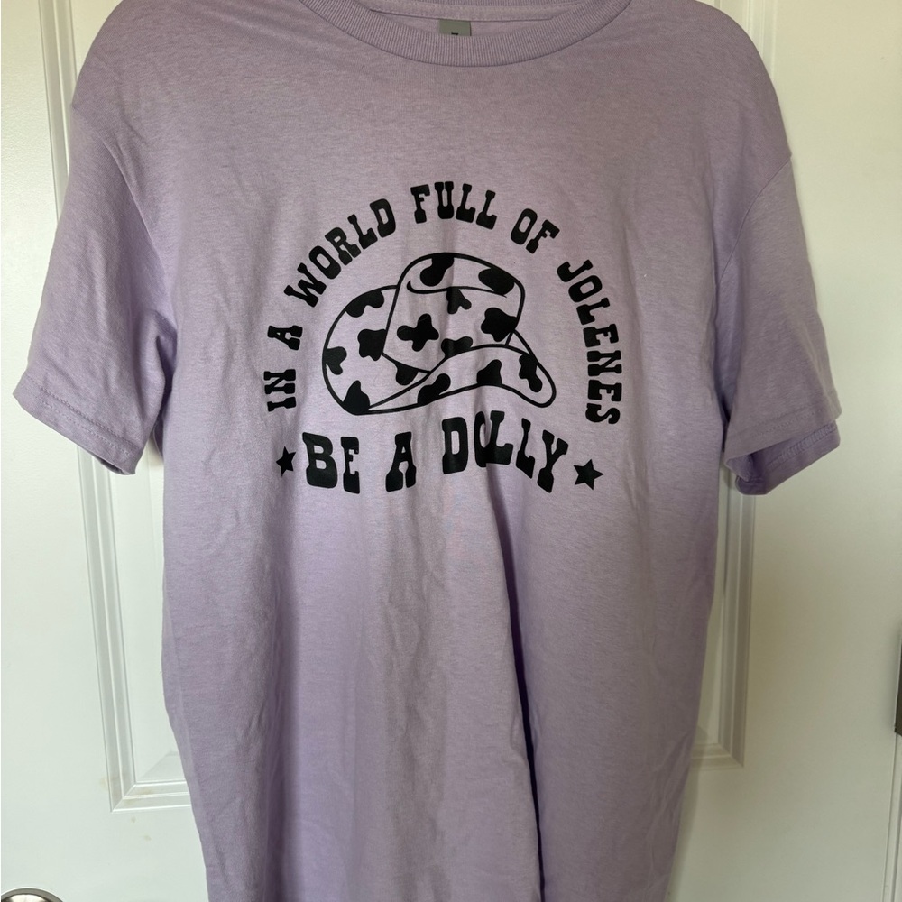 Dolly Parton Purple Graphic T-Shirt